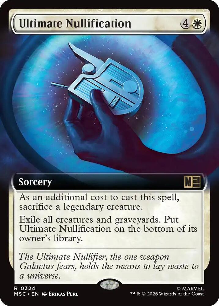 Ultimate Nullification (Extended Art) 324 card from Commander: Marvel Super Heroes