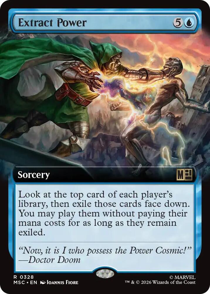 Extract Power (Extended Art) 328 card from Commander: Marvel Super Heroes