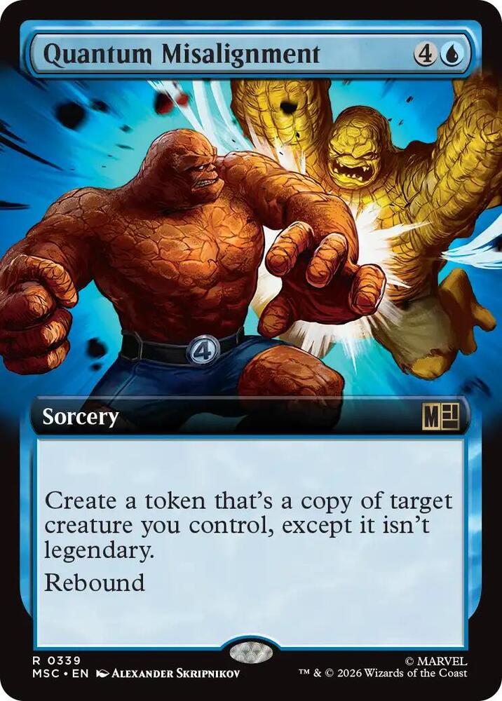 Quantum Misalignment (Extended Art) 339 card from Commander: Marvel Super Heroes