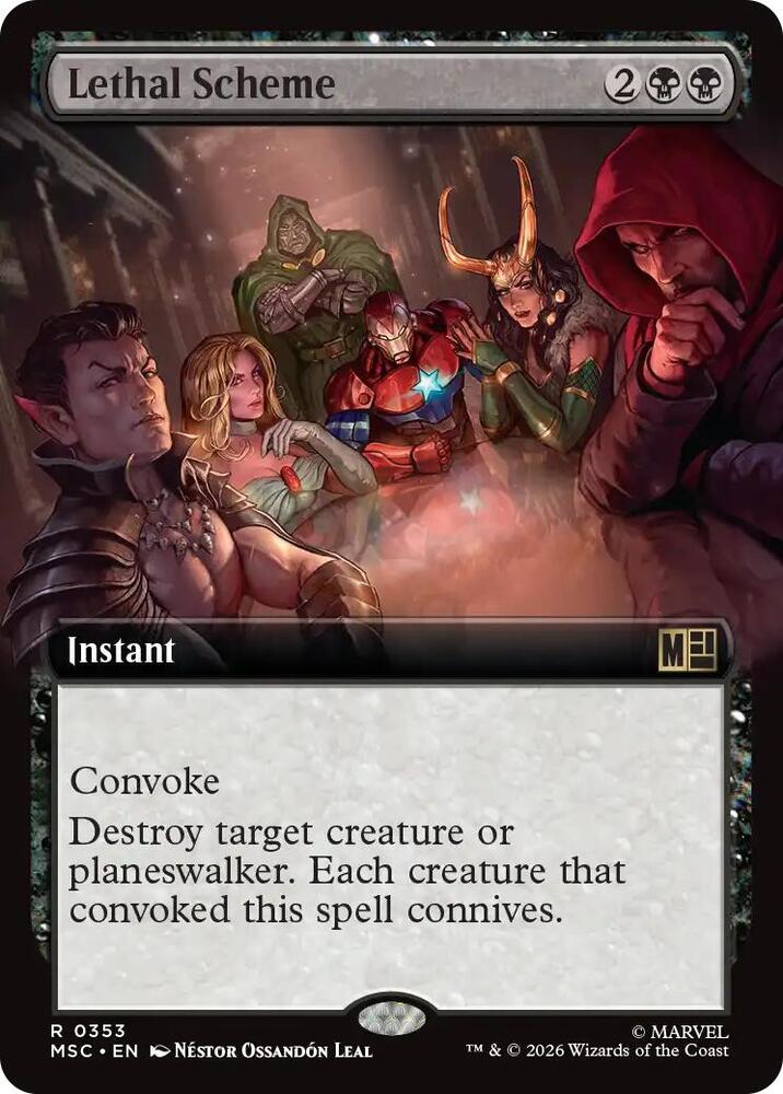 Lethal Scheme (Extended Art) 353 card from Commander: Marvel Super Heroes