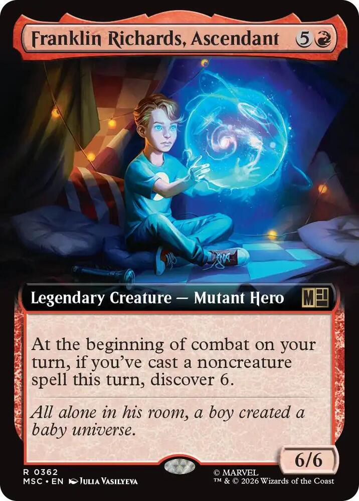 Franklin Richards, Ascendant (Extended Art) 362 card from Commander: Marvel Super Heroes