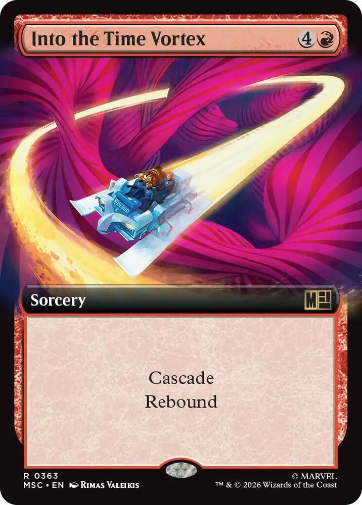 Into the Time Vortex (Extended Art) 363 card from Commander: Marvel Super Heroes