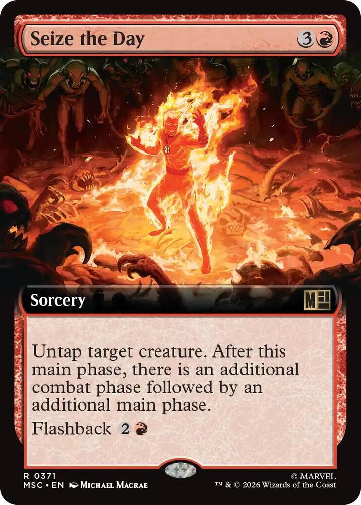 Seize the Day (Extended Art) 371 card from Commander: Marvel Super Heroes