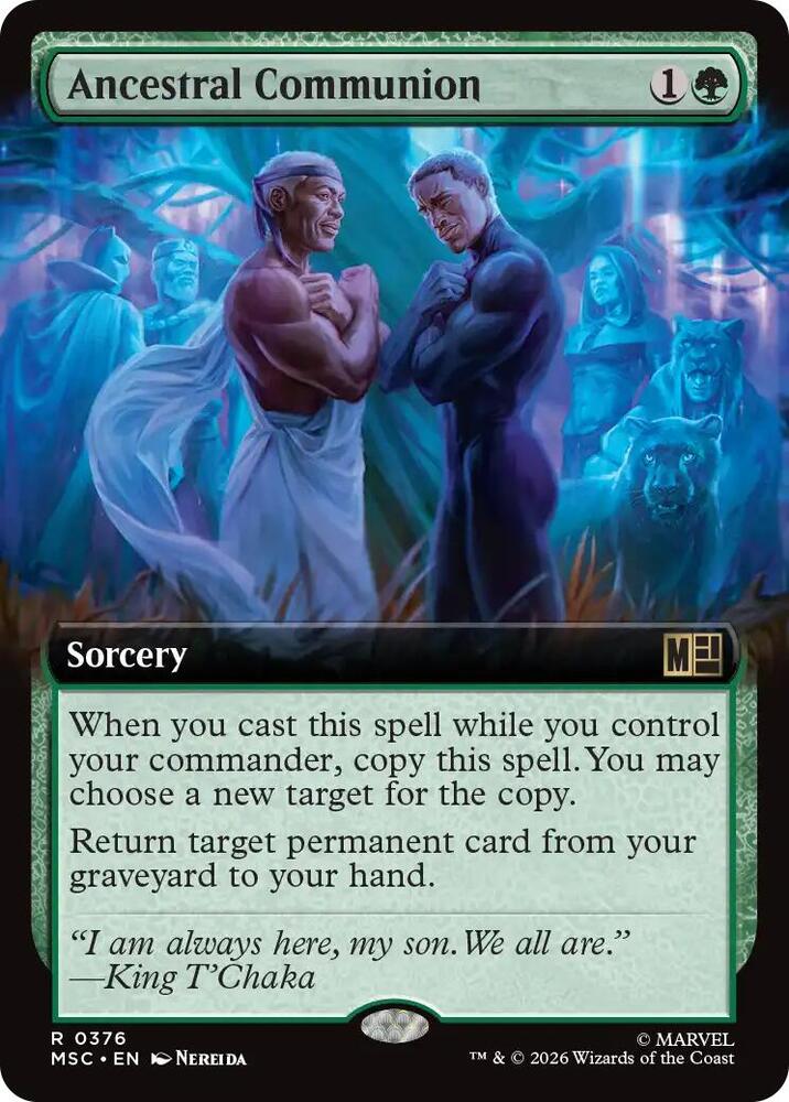 Ancestral Communion (Extended Art) 376 card from Commander: Marvel Super Heroes
