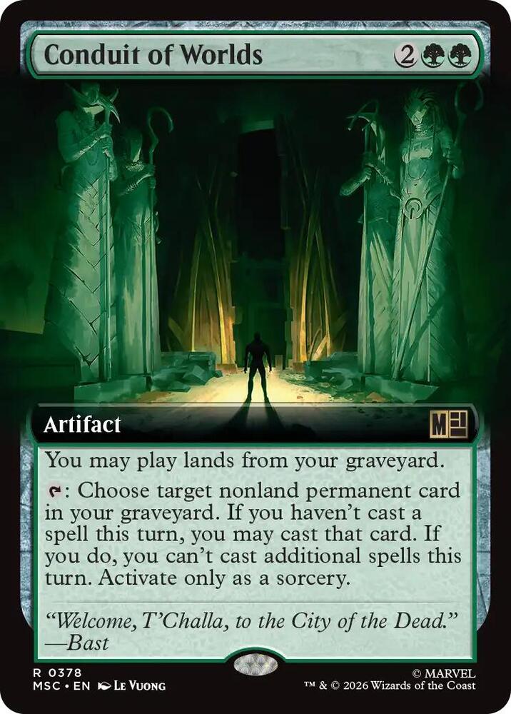 Conduit of Worlds (Extended Art) 378 card from Commander: Marvel Super Heroes