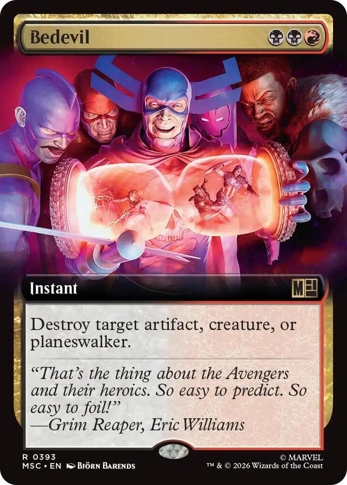 Bedevil (Extended Art) 393 card from Commander: Marvel Super Heroes