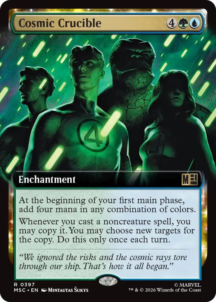 Cosmic Crucible (Extended Art) 397 card from Commander: Marvel Super Heroes