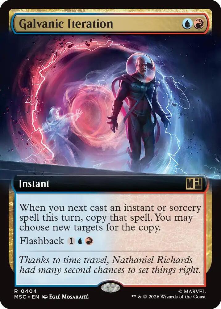 Galvanic Iteration (Extended Art) 404 card from Commander: Marvel Super Heroes
