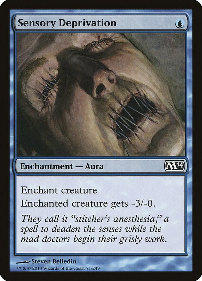 Sensory Deprivation 71 card from Magic 2014 (M14)