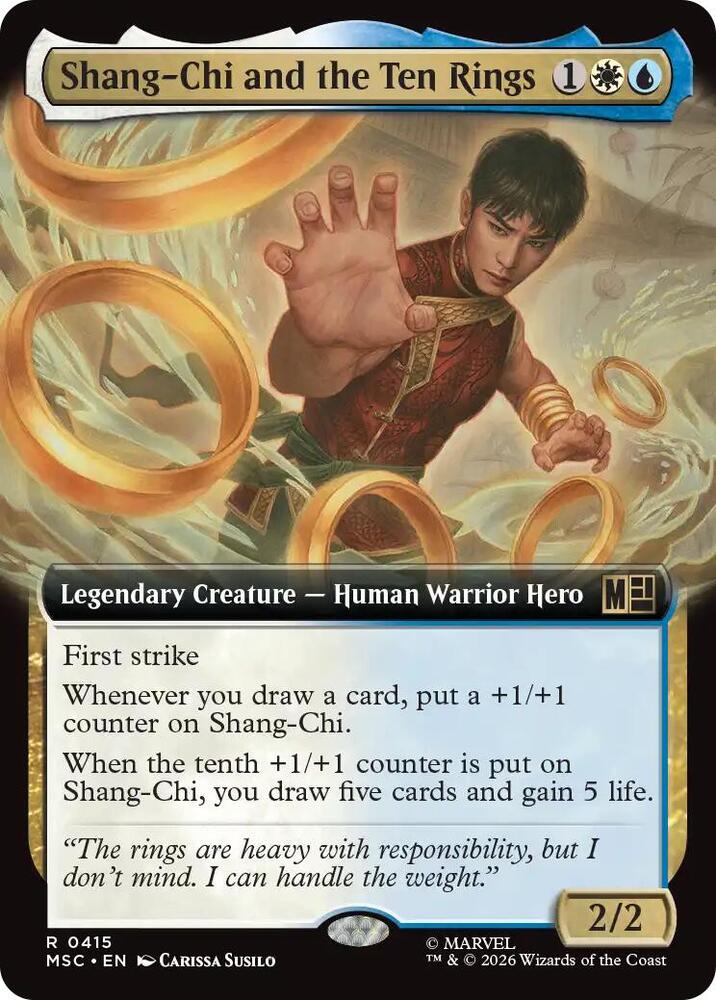Shang-Chi and the Ten Rings (Extended Art) 415 card from Commander: Marvel Super Heroes