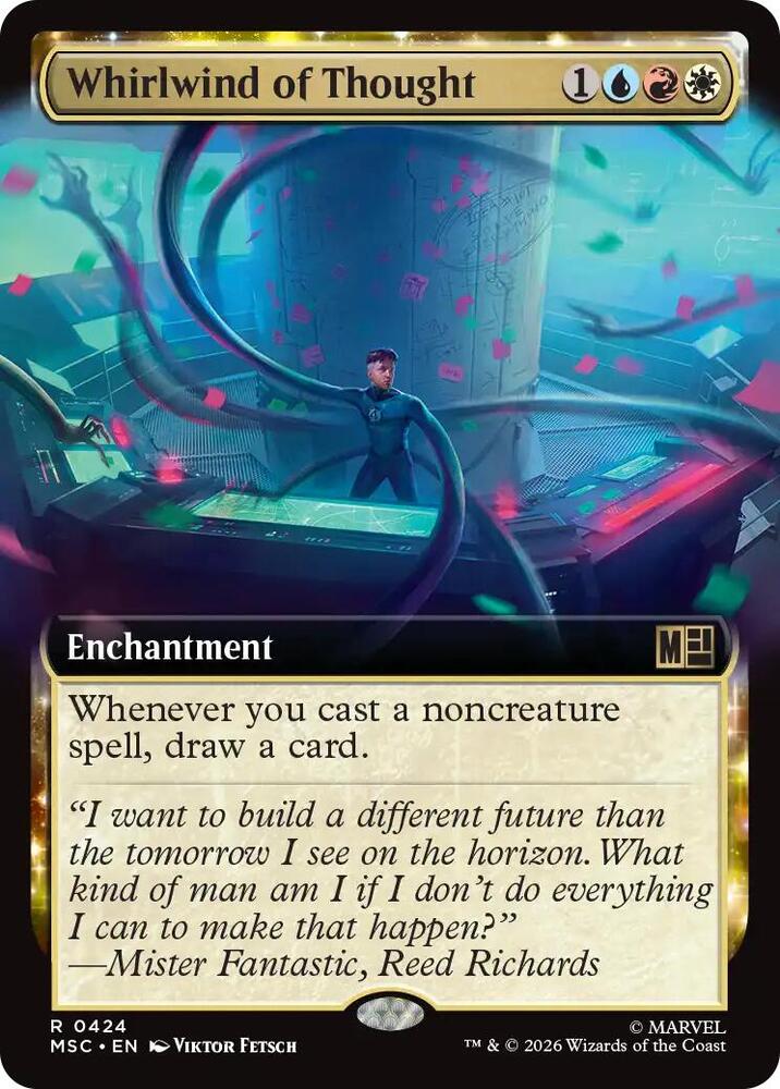 Whirlwind of Thought (Extended Art) 424 card from Commander: Marvel Super Heroes