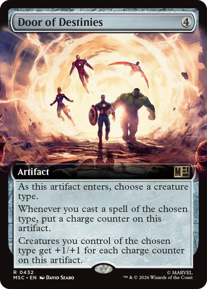 Door of Destinies (Extended Art) 432 card from Commander: Marvel Super Heroes