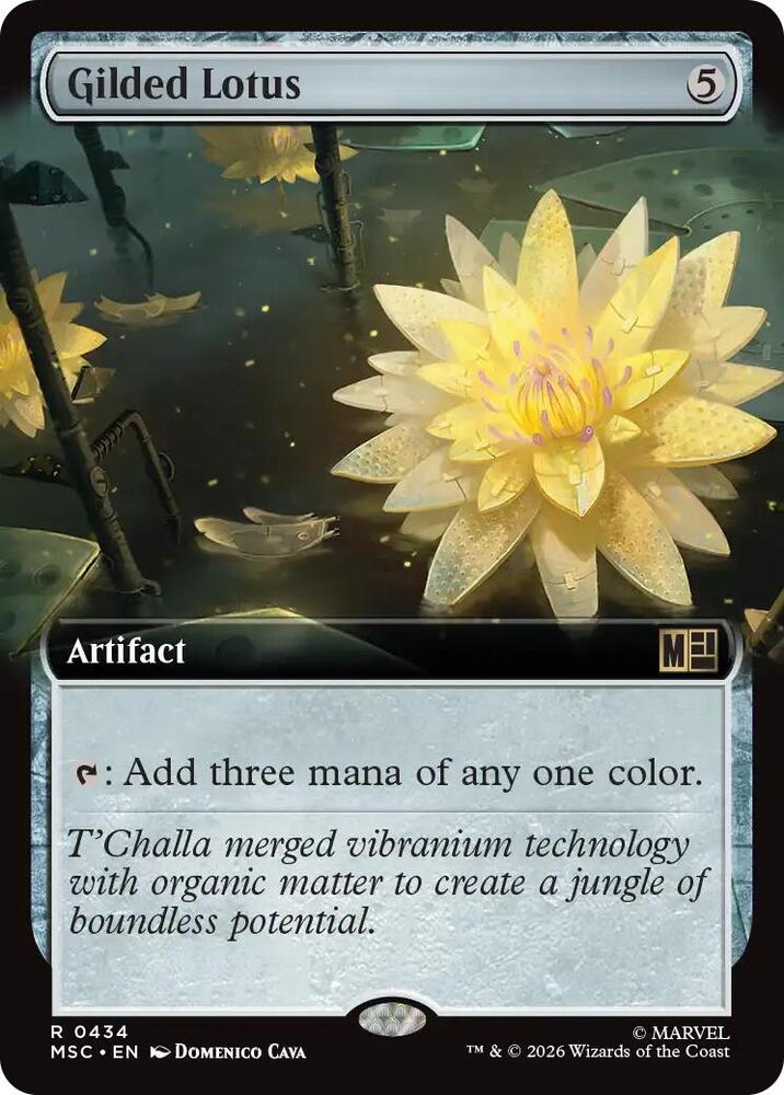 Gilded Lotus (Extended Art) 434 card from Commander: Marvel Super Heroes