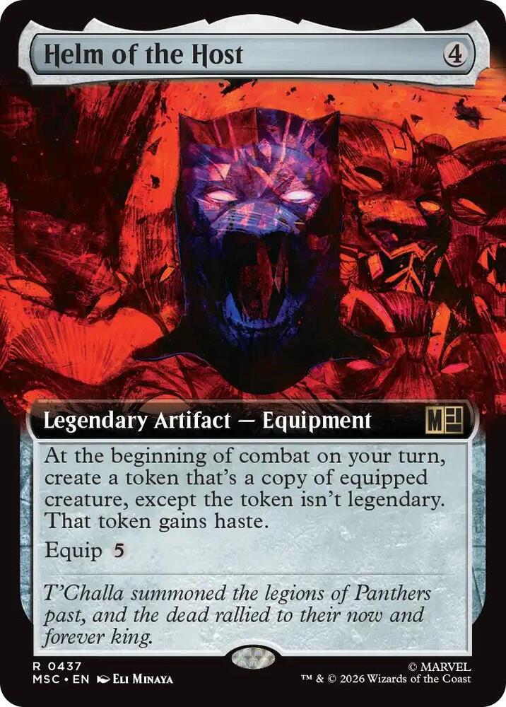 Helm of the Host (Extended Art) 437 card from Commander: Marvel Super Heroes