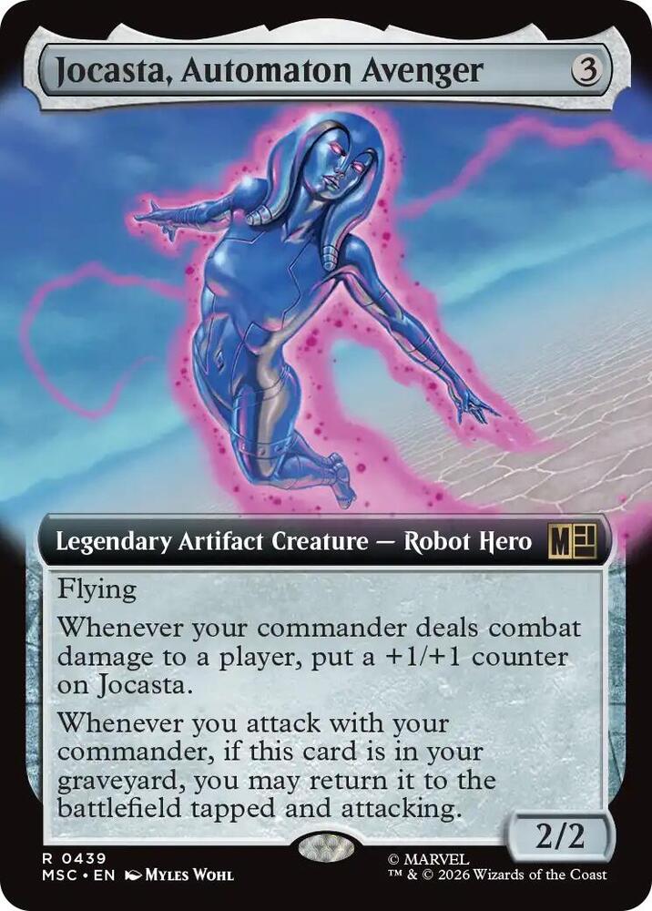 Jocasta, Automaton Avenger (Extended Art) 439 card from Commander: Marvel Super Heroes