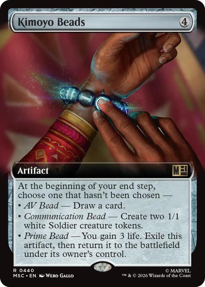 Kimoyo Beads (Extended Art) 440 card from Commander: Marvel Super Heroes