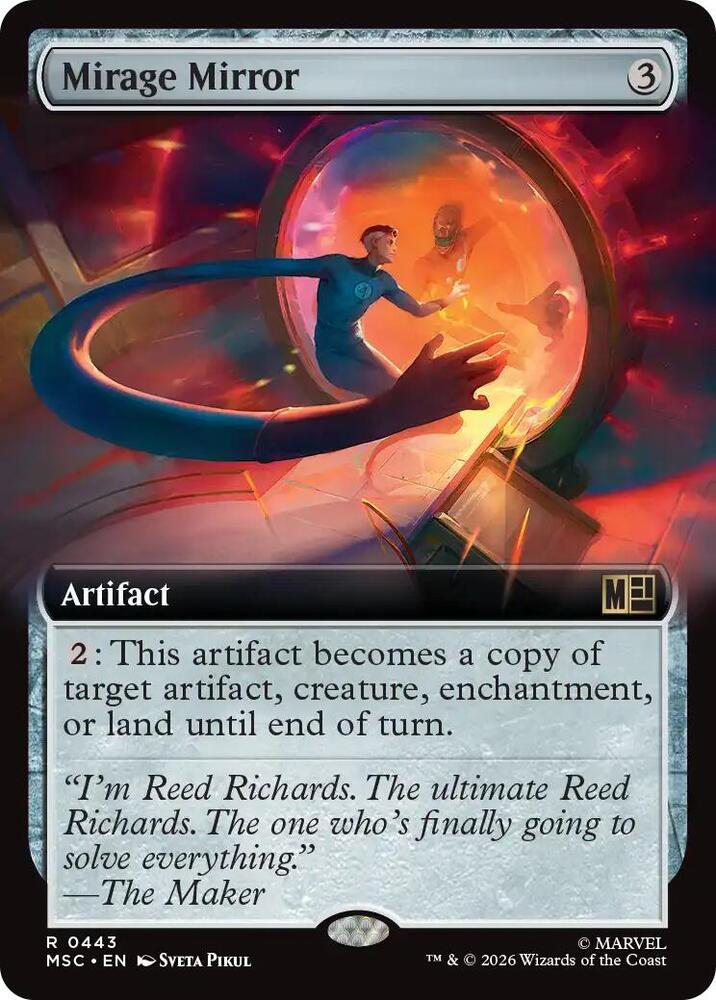 Mirage Mirror (Extended Art) 443 card from Commander: Marvel Super Heroes