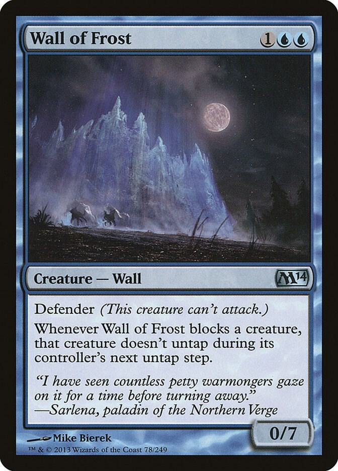 Wall of Frost 78 card from Magic 2014 (M14)