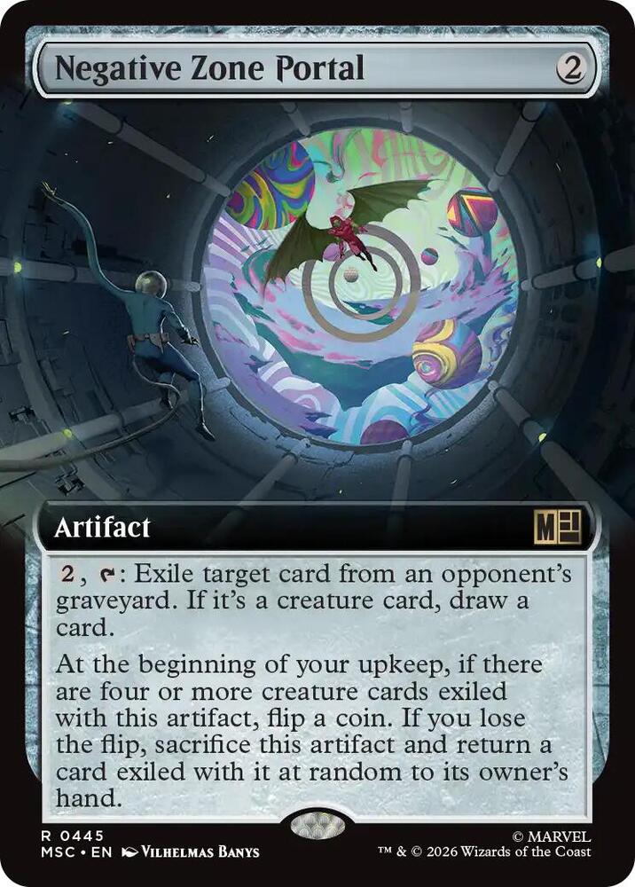 Negative Zone Portal (Extended Art) 445 card from Commander: Marvel Super Heroes