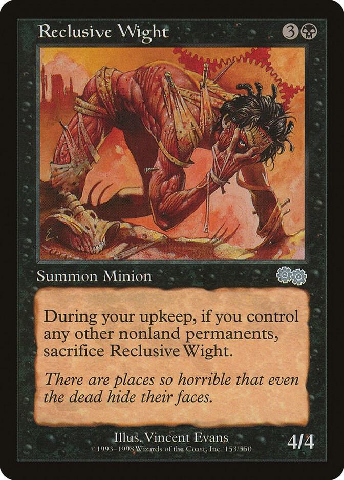 Reclusive Wight 153 card from Urza's Saga