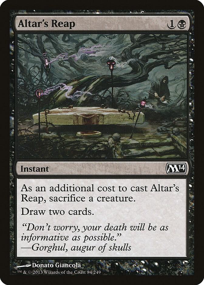 Altar's Reap 84 card from Magic 2014 (M14)