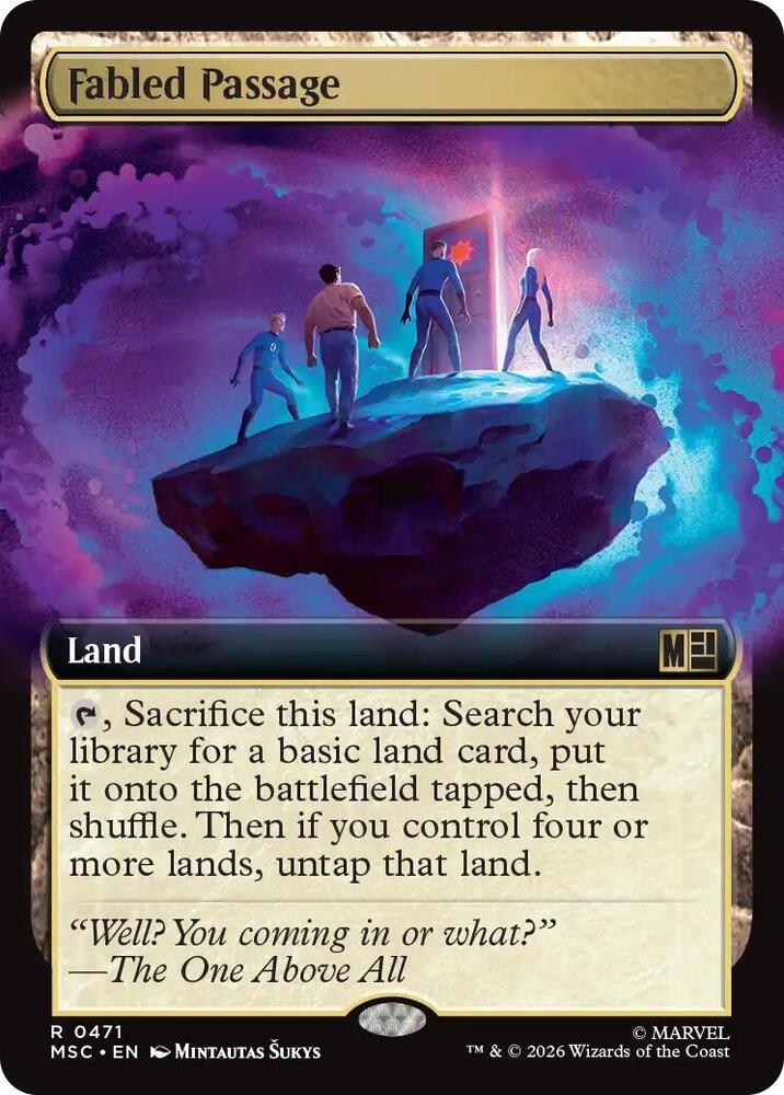 Fabled Passage (Extended Art) 471 card from Commander: Marvel Super Heroes
