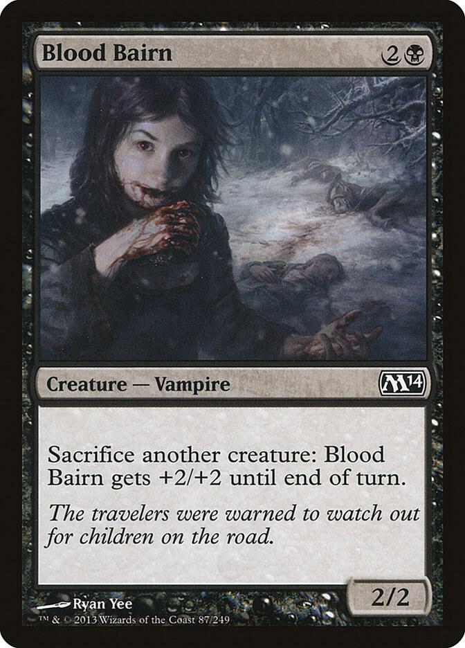 Blood Bairn 87 card from Magic 2014 (M14)