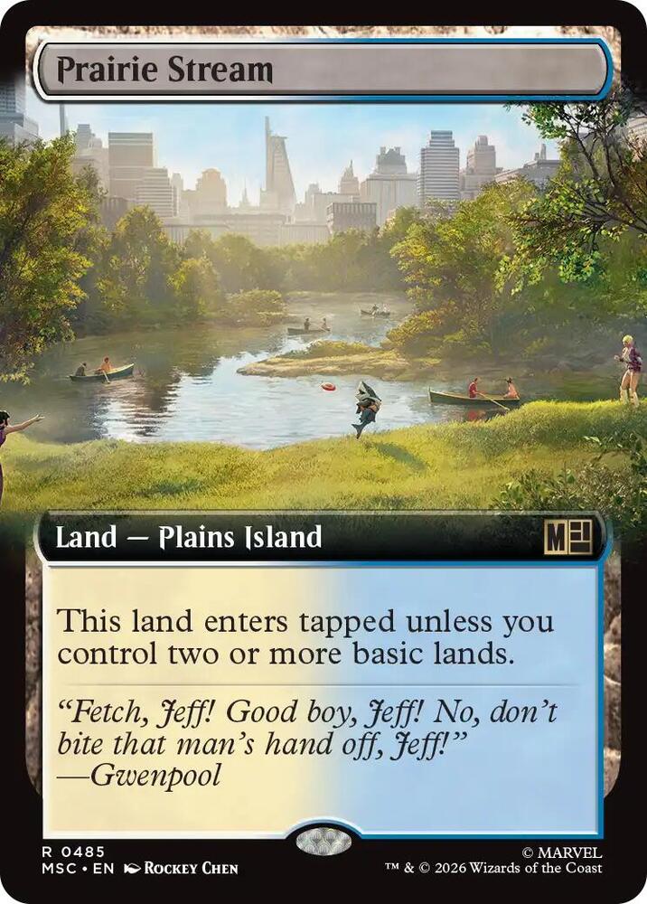 Prairie Stream (Extended Art) 485 card from Commander: Marvel Super Heroes