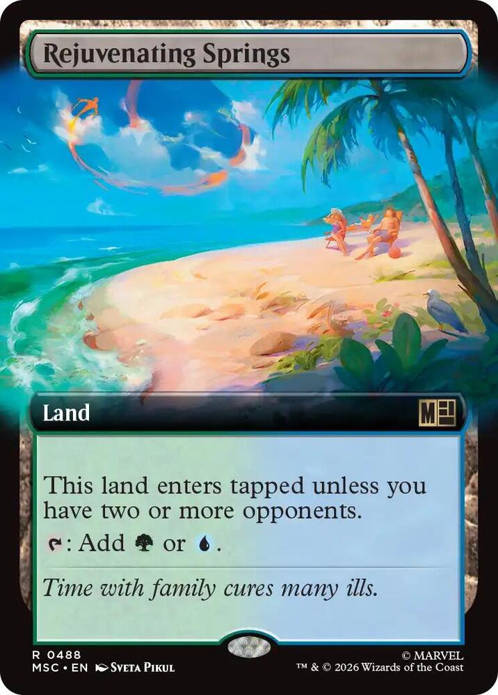 Rejuvenating Springs (Extended Art) 488 card from Commander: Marvel Super Heroes