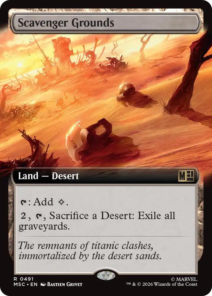 Scavenger Grounds (Extended Art) 491 card from Commander: Marvel Super Heroes