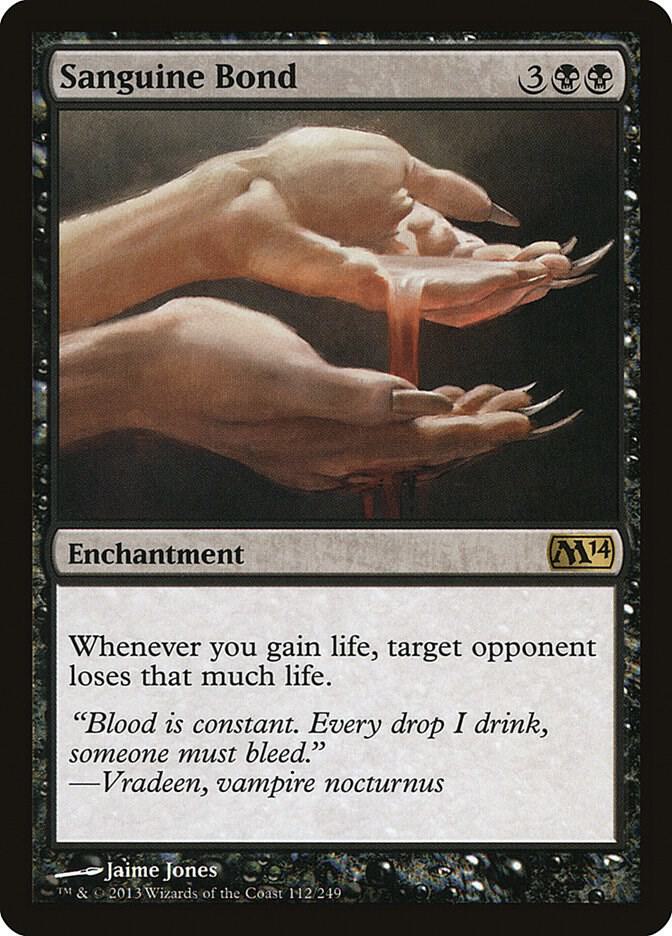Sanguine Bond 112 card from Magic 2014 (M14)