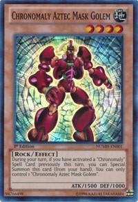 Chronomaly Aztec Mask Golem NUMH-EN001 card from Number Hunters