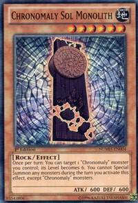 Chronomaly Sol Monolith NUMH-EN004 card from Number Hunters