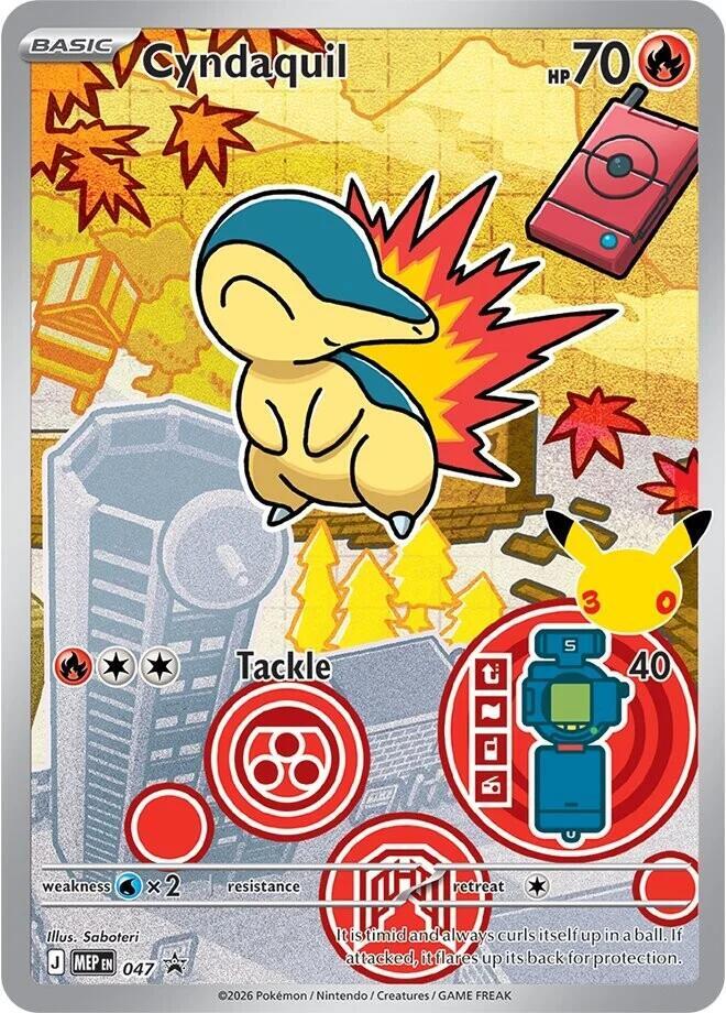 Cyndaquil 047 card from ME: Mega Evolution Promo