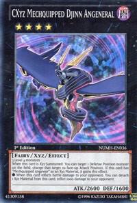 CXyz Mechquipped Djinn Angeneral NUMH-EN036 card from Number Hunters