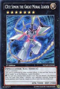 CXyz Simon the Great Moral Leader NUMH-EN040 card from Number Hunters