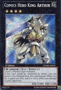 Comics Hero King Arthur NUMH-EN041 card from Number Hunters