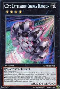CXyz Battleship Cherry Blossom NUMH-EN044 card from Number Hunters