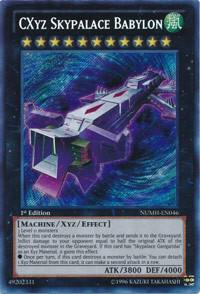 CXyz Skypalace Babylon NUMH-EN046 card from Number Hunters