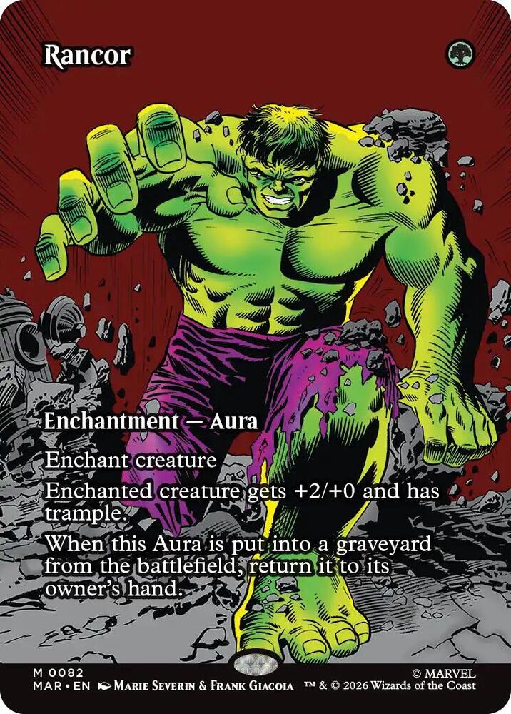 Rancor (Borderless) 82 card from Marvel Universe Eternal-Legal