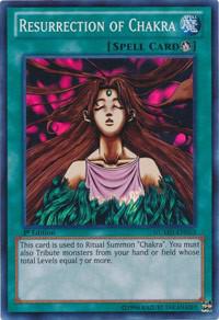 Resurrection of Chakra NUMH-EN053 card from Number Hunters