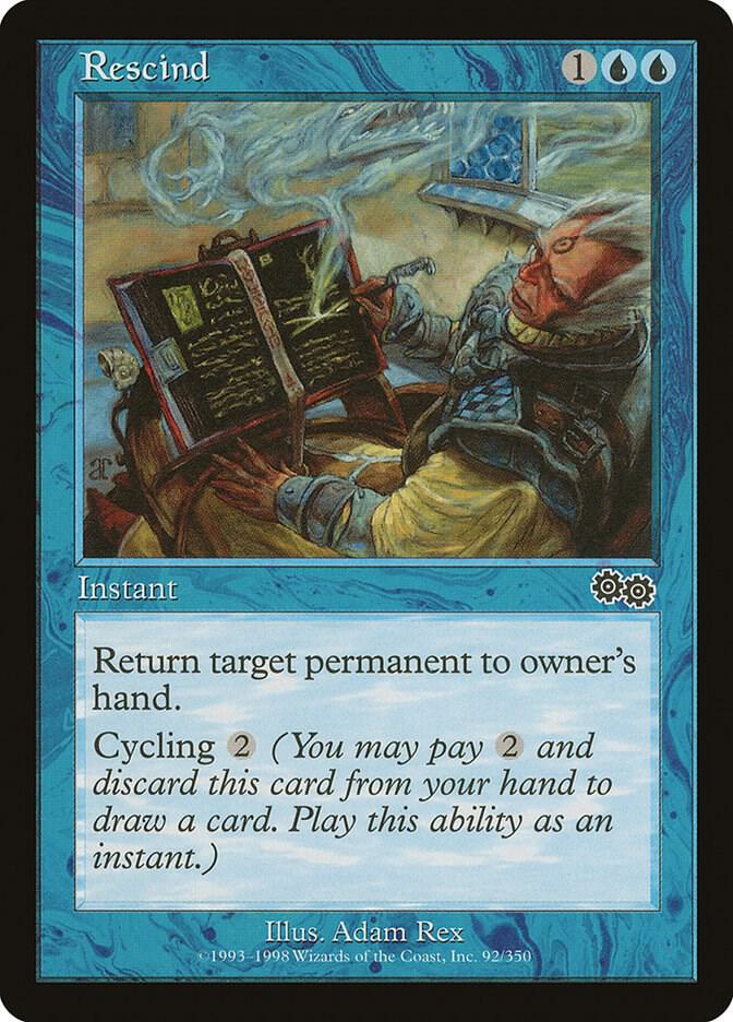 Rescind 92 card from Urza's Saga