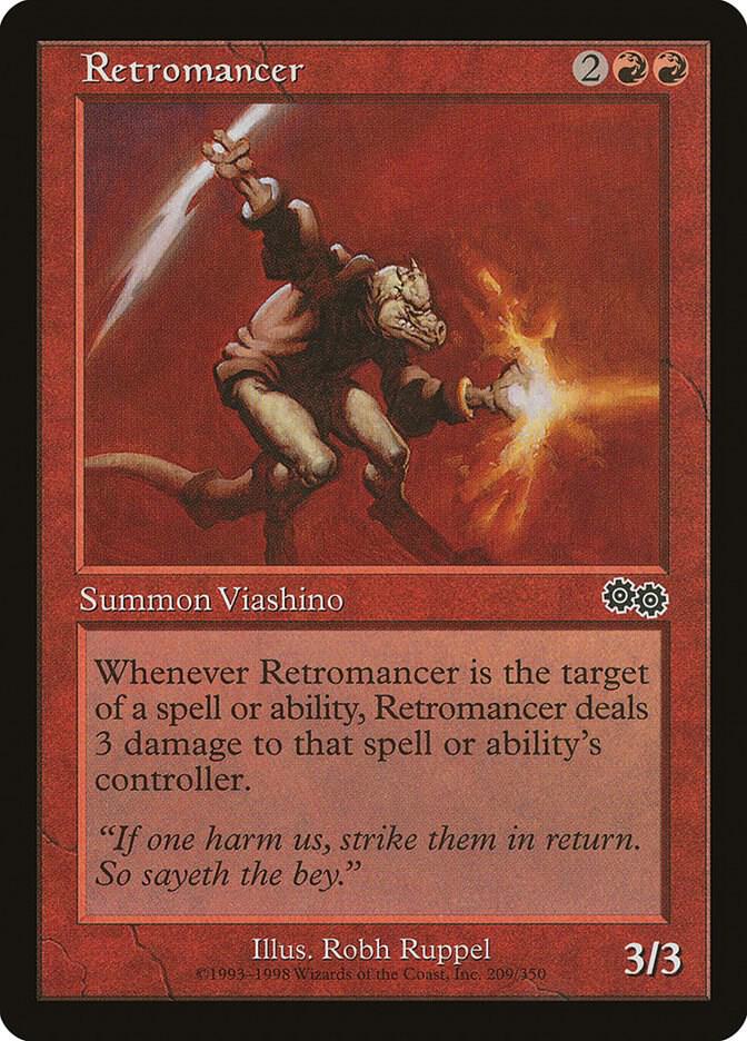 Retromancer 209 card from Urza's Saga