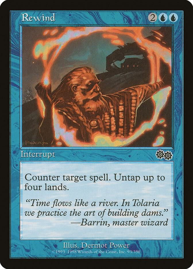 Rewind 93 card from Urza's Saga