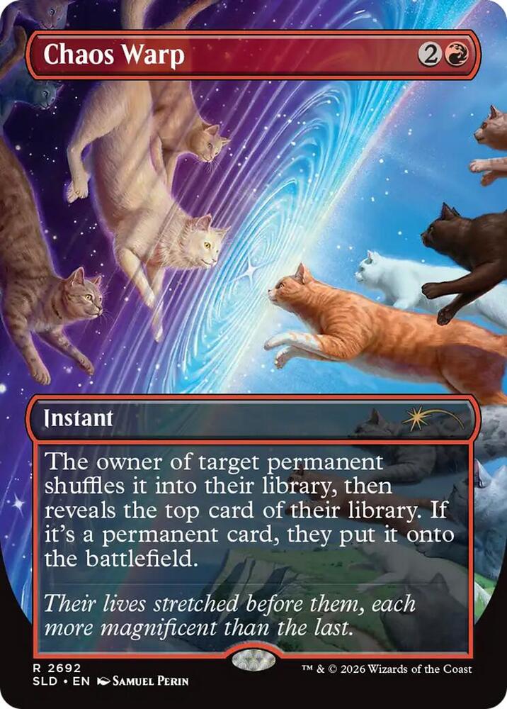 Chaos Warp 2692 card from Secret Lair Drop Series