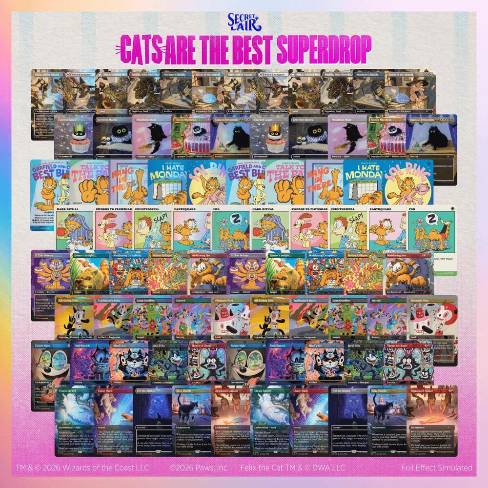 Secret Lair Cats Are the Best Superdrop: Cats Rule Everything Bundle card from Secret Lair Drop Series