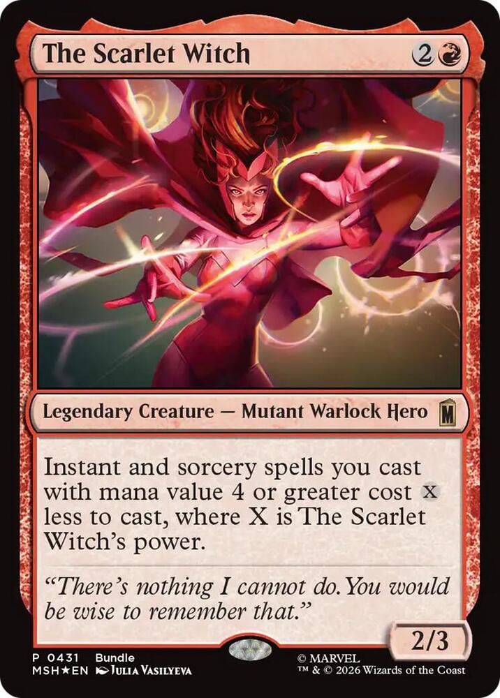 The Scarlet Witch 431 card from Unique and Miscellaneous Promos
