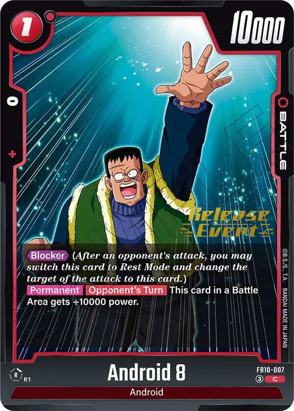 Android 8 FB10-007 card from Cross Force Release Event Cards
