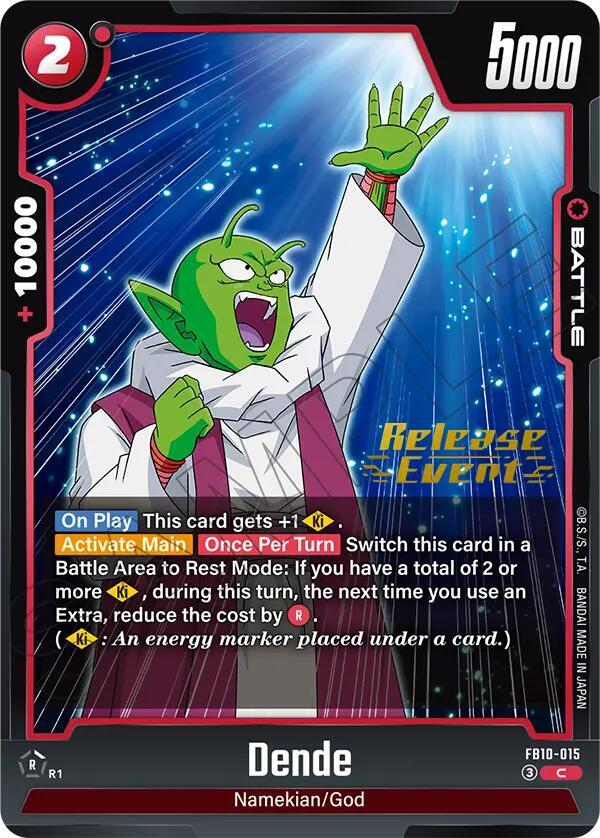 Dende FB10-015 card from Cross Force Release Event Cards