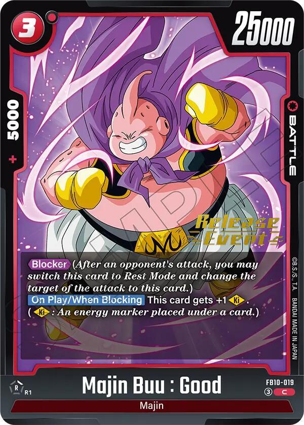 Majin Buu : Good FB10-019 card from Cross Force Release Event Cards
